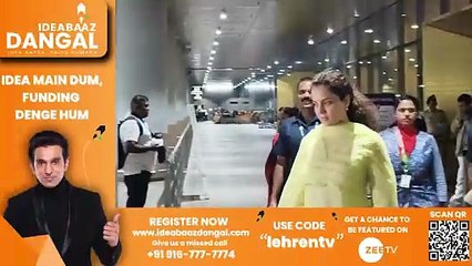 Queen' Star Kangana Ranaut Snapped At Mumbai Airport Arrival