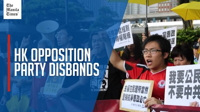 Hong Kong opposition party disbands citing 'immense' pressure