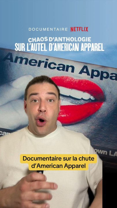 Nouveau documentaire Netflix qui parle de la chute d’American Apparel ! Dis-moi en commentaire si t’as envie de regarder « Chaos d'anthologie : Sur l'autel d'American Apparel » et si tu l’as déjà vu dis-moi ce que t’en as pensé ☺️