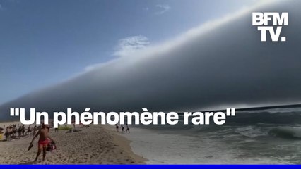 Les rares images d'un "nuage rouleau" au-dessus de Cabo da Roca au Portugal