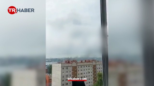 İHA fabrikası havaya uçtu! O anlar anbean kaydedildi