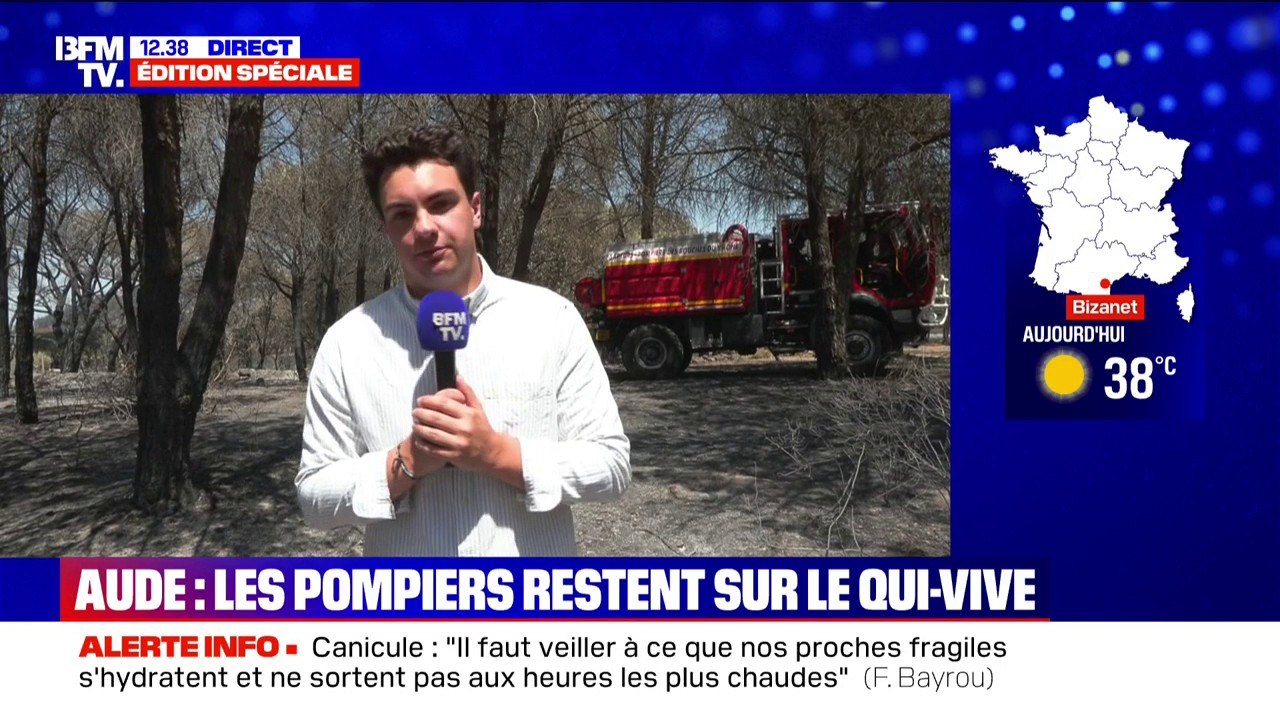 Après l'incendie dans l'Aude, les pompiers restent sur le qui-vive à cause des températures élevées
