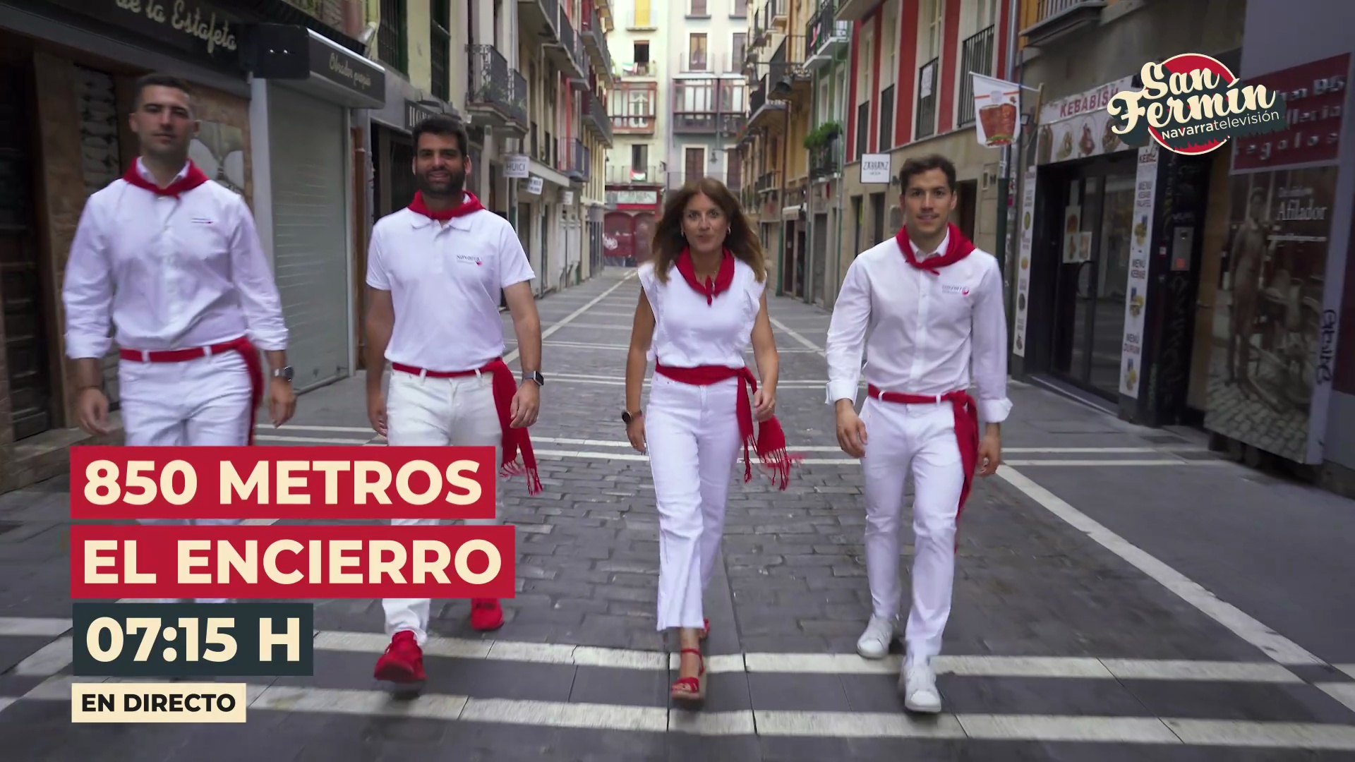 Los encierros se corren en Navarra Televisión, todos los días, a las 7:15 horas