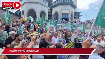 Taksim yasağını deldiler