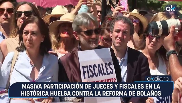 Masiva participación de jueces y fiscales en la histórica huelga contra la reforma de Bolaños