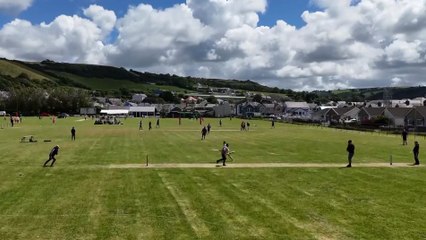 Aerial shots courtesy of Daf Roberts of the popular Aberaeron 6s cricket competition