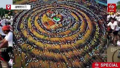 पंढरपूरात रंगला राज्यभरातील पाच हजार सायकलपटूंचा 'रिंगण सोहळा', अमरावतीच्या ३८ सायकलपटूंचा सहभाग