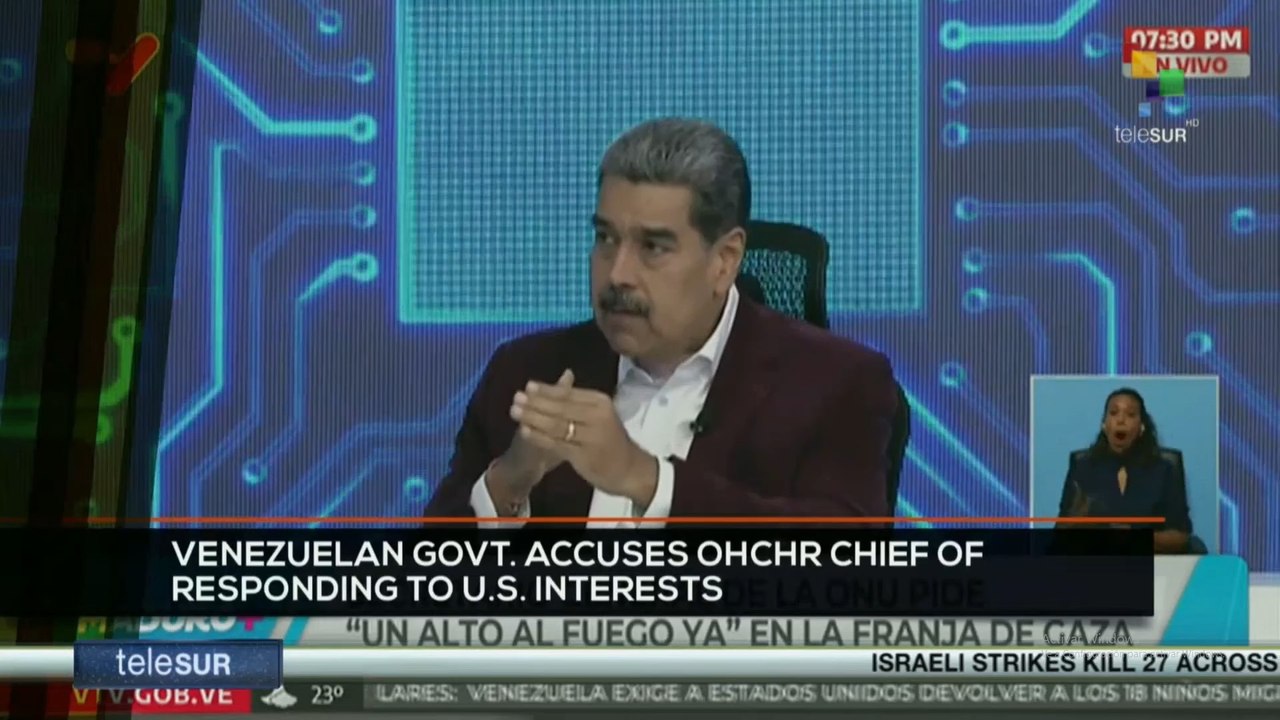 FTS 8:30 01-07: Venezuelan govt. accuses OHCHR chief of responding to U.S. interests