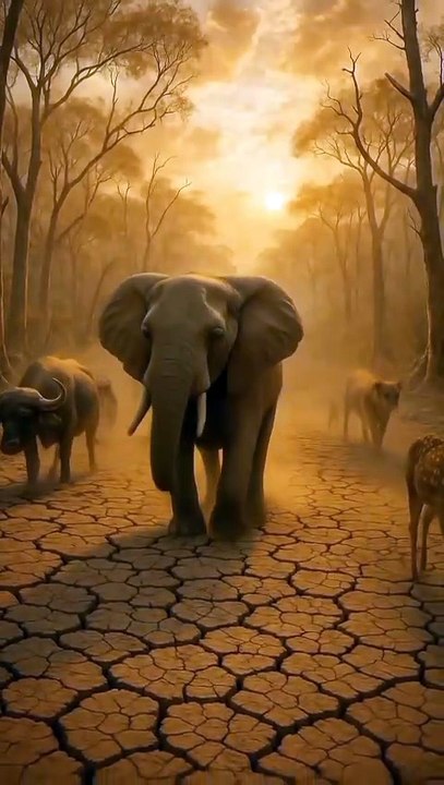 Thirst in the wild 🐘