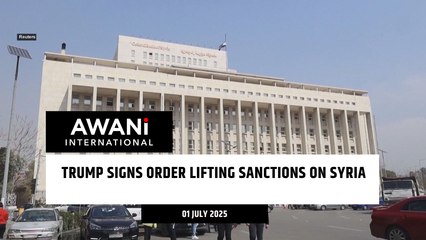 Trump signs order lifting sanctions on Syria