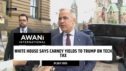 White House says carney yields to Trump on tech tax
