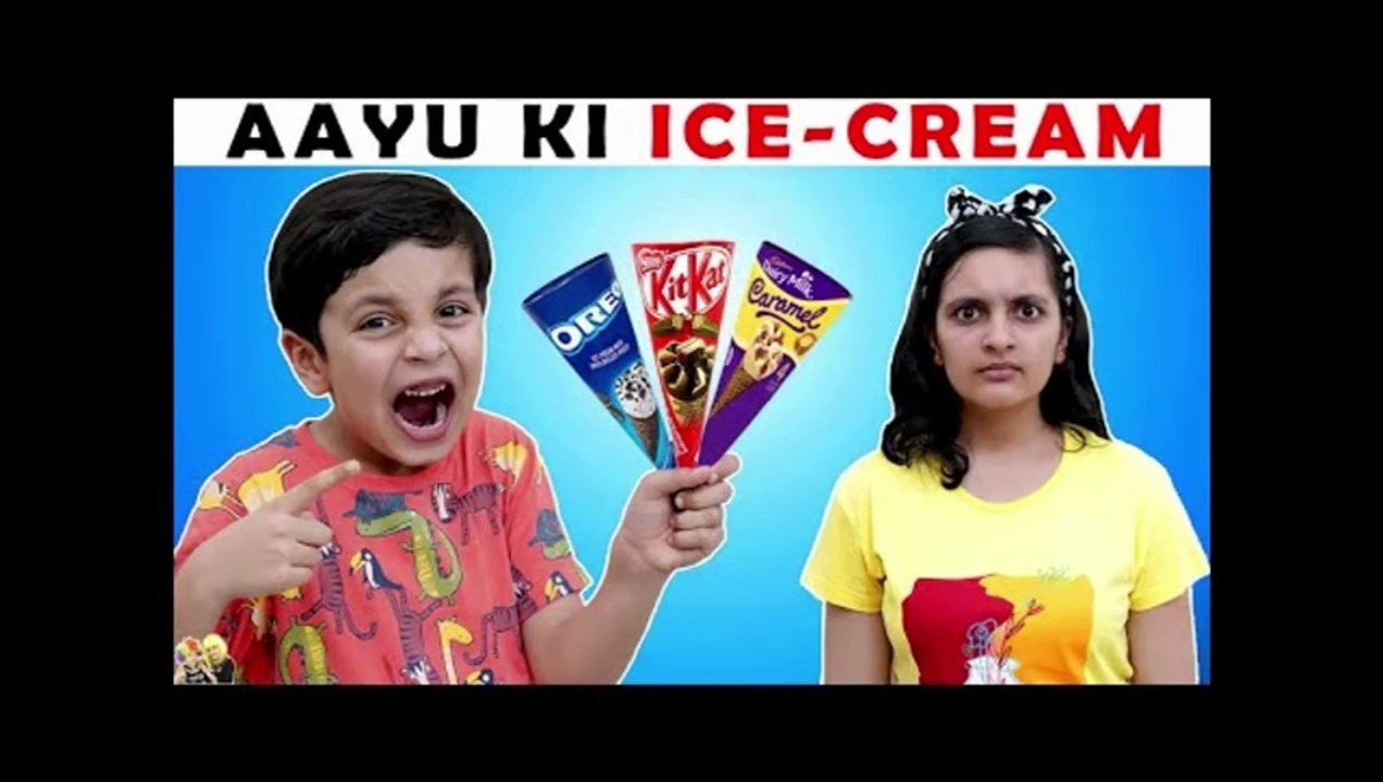 AAYU KI ICE CREAM _ Moral Story for kids _ Funny Hindi Stories _ Aayu and Pihu Show
