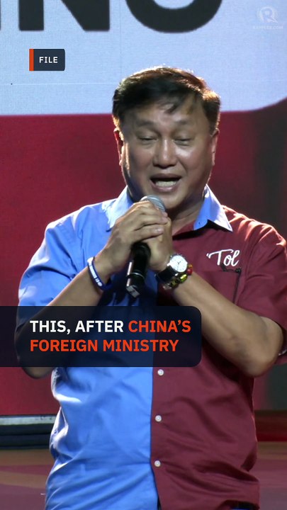 Tolentino says China sanction an ‘honor’: I’ll continue defending Philippines' rights