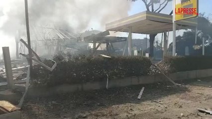 Un residente dopo l'esplosione in un deposito di gas a Roma: «Ha devastato tutto»