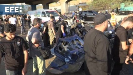 Un muerto y tres heridos en un ataque israelí contra un vehículo al sur de Beirut