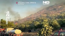 Des incendies ravagent la Grèce continentale et les îles, des milliers d'évacués