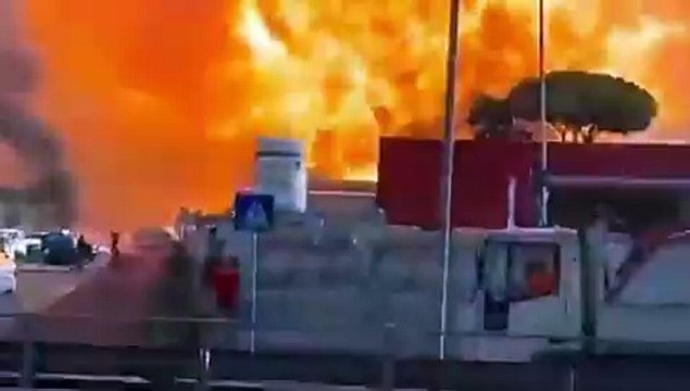 Rome: Les images impressionnantes de cette explosion d’une station-essence qui a fait ce matin au moins une trentaine de blessés - VIDEO