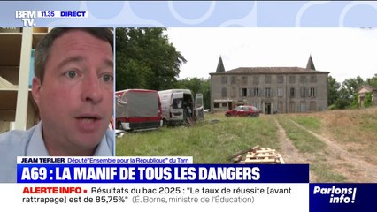 "Turboteuf" contre l'A69: "On est très loin de la manifestation festive et militante", estime Jean Terlier (Ensemble pour la République)