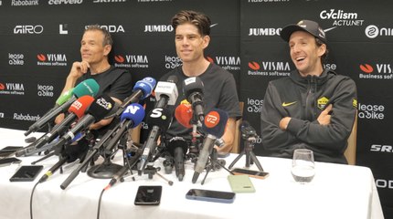 Tour de France 2025 - La conférence de presse Visma avec Wout Van Aert : "J'ai été malade, un petit contretemps mais..."