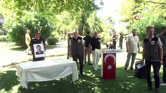 Şehit orman işçisi için tören düzenlendi