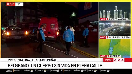 Belgrano: encontraron a un hombre apuñado y sin vida en la calle