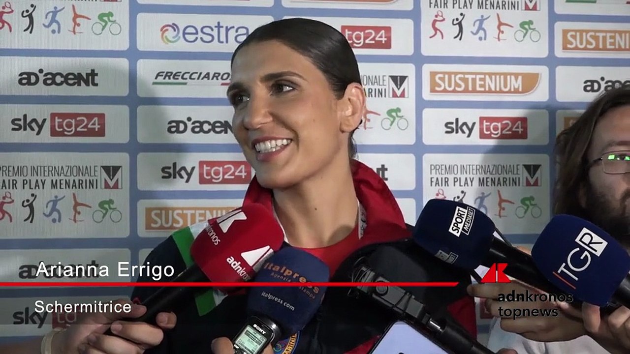 Premio Fair Play, Errigo: "Felice di ricevere questo premio a nome della scherma italiana"