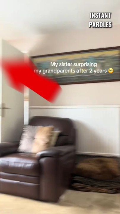 Cette jeune femme retrouve ses grands-parents après deux ans sans s’être vus