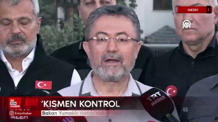Bakan Yumaklı: Hatay'daki yangın kısmen kontrol altında