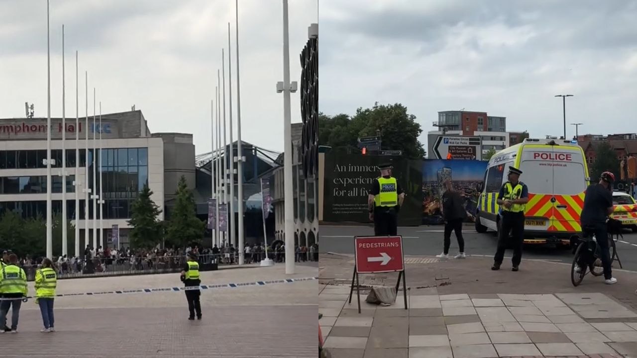 Birmingham: Evacuation in Centenary Square