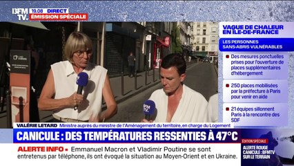Centres d'accueil, maraudes... Valérie Létard, ministre du Logement décrit les mesures prises pour protéger les sans-abris de la canicule