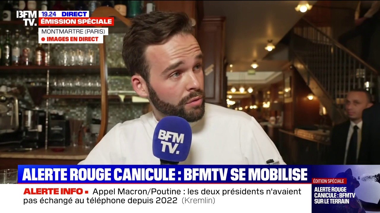 Canicule: ce chef cuisinier déplore une température "aux alentours de 45 à 48 °C" dans les cuisines de son restaurant