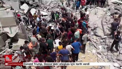 Donald Trump, Gazze'deki ateşkes için tarih verdi
