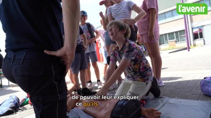 Policiers et pompiers ont animé plus de 1700 enfants, ce mardi 1er juillet, à Wegnez : “C’est aussi notre rôle de sensibiliser”