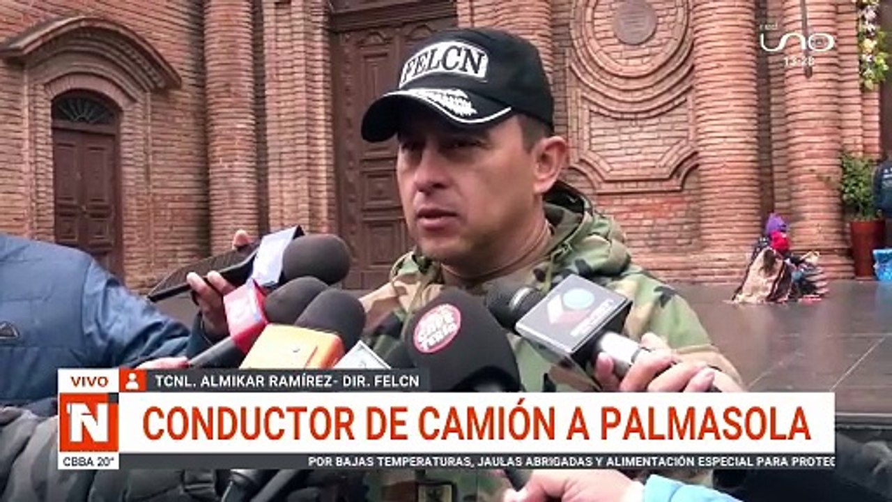 Conductor de camión a Palmasola
