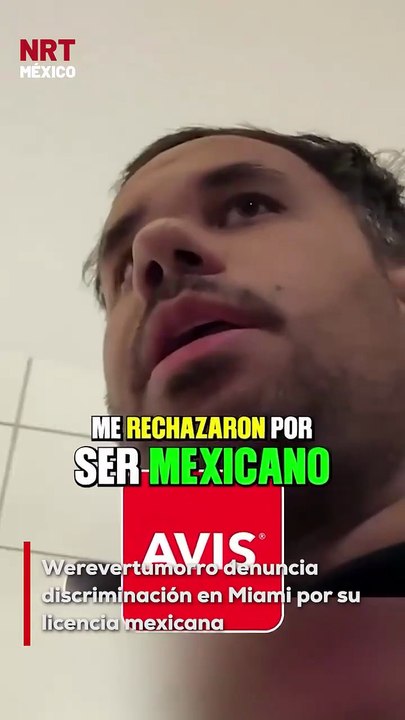 El creador de contenido Gabriel Montiel, conocido como Werevertumorro, relató en redes sociales que le negaron la renta de un automóvil en Miami únicamente por portar licencia mexicana.