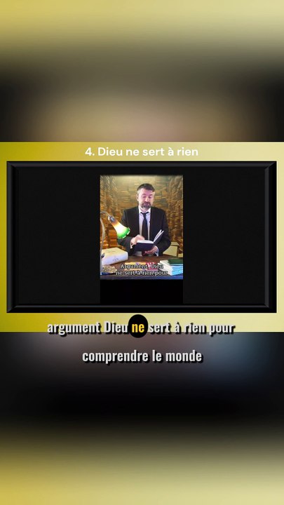Dieu ne sert à rien ?