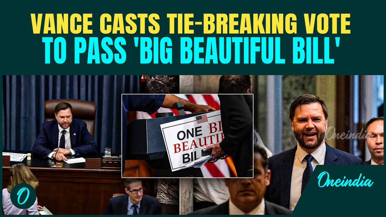 US BREAKING: Vance SAVES Trump’s ‘Big, Beautiful Bill’ With Tie-Breaking Vote | Vance Saves The Day
