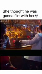 She thought he was gonna flirt with her.