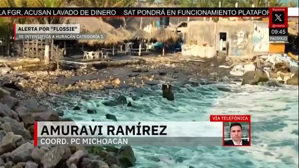“Se pueden presentar lluvias fuertes el día de hoy”: Amuravi Ramírez sobre huracán ‘Flossie’