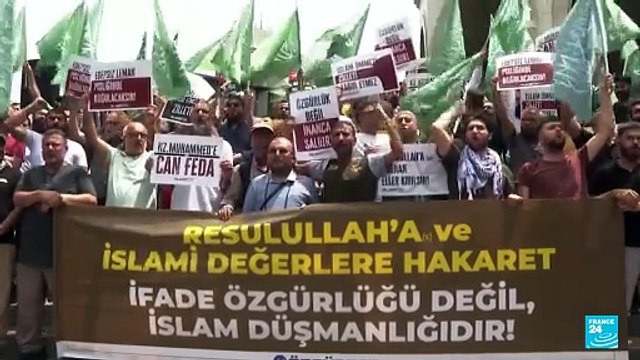 Protestas de musulmanes contra presunta caricatura de profeta Mahoma