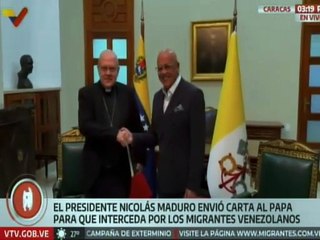 Presidente de la AN entregó carta dirigida al Papa León XIV al Nuncio Apostólico en Venezuela