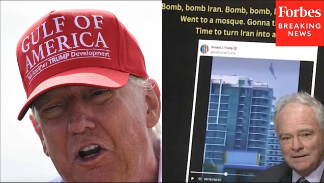 Tim Kaine Shreds Trump Over 'Bomb Bomb Iran' Beach Boys Parody Post: 'Is It Just A Big Joke?'