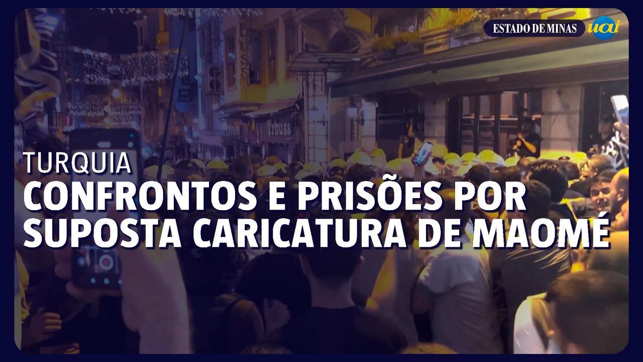 Confrontos e prisões na Turquia por suposta caricatura de Maomé