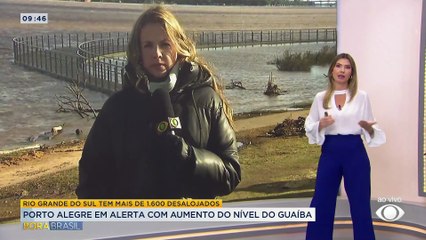 Chuvas deixam mais de 1.600 pessoas desalojadas no RS