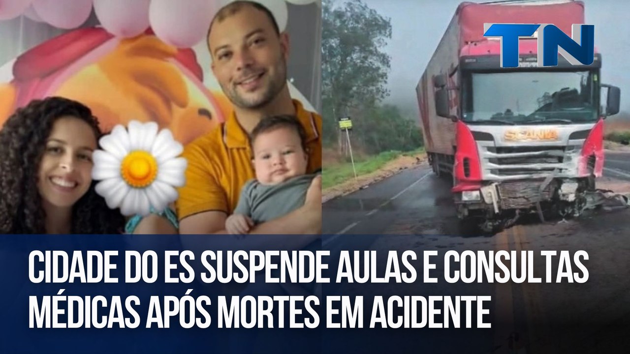 Cidade do ES suspende aulas e consultas médicas após mortes em acidente