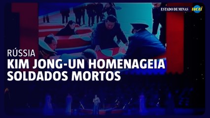 Kim Jong-un homenageia soldados mortos na Rússia