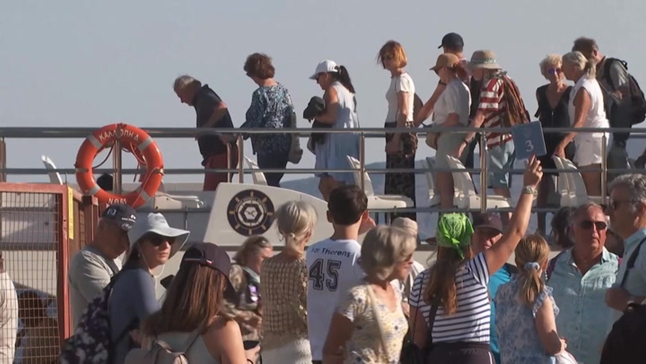 Watch: Visitors react as Santorini begins charging tourists €20 to enter