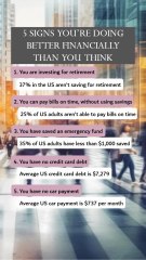 5 Signs You're Doing Better Financially Than You Think