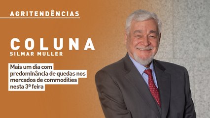 Mais um dia com predominância de quedas nos mercados de commodities nesta 3ª feira