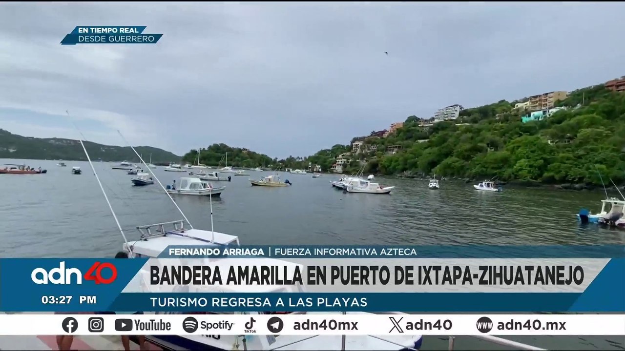 Turismo regresa a playas de Ixtapa-Zihuatanejo tras el paso de “Flossie”
